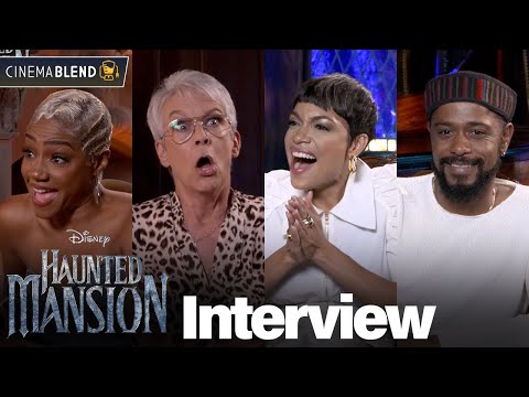 ‘Haunted Mansion’ Interviews with Jamie Lee Curtis, Rosario Dawson & More!