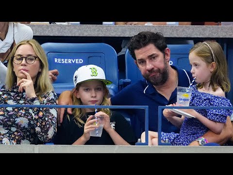 Emily Blunt and John Krasinski’s Daughters Make RARE Appearance at US Open