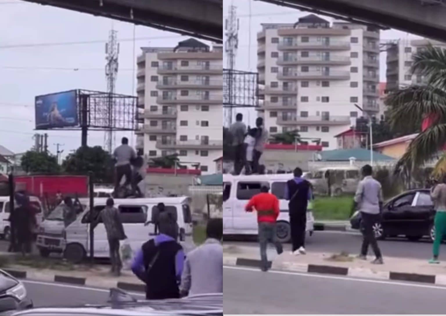 Watch How People Stopped Man From Killing Himself In Lagos (VIDEO)