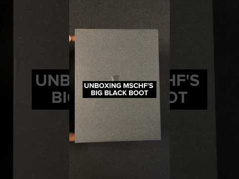 unboxing MSCHF’s Big Black Boots