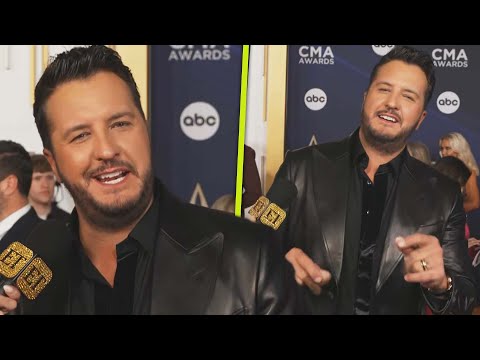 Luke Bryan DANCES Onto the CMAs Red Carpet (Exclusive)