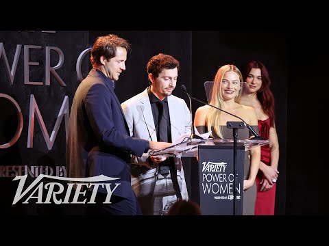 Dua Lipa Awards Margot Robbie & Producing Partners for ‘Barbie’ at Variety’s Power of Women