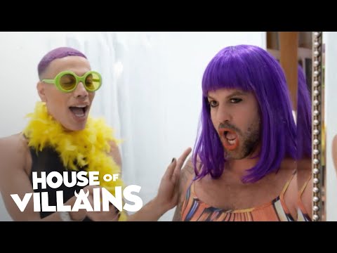 Bobby Lites Dresses Johnny Bananas In DRAG For Pride! | House of Villains | E!