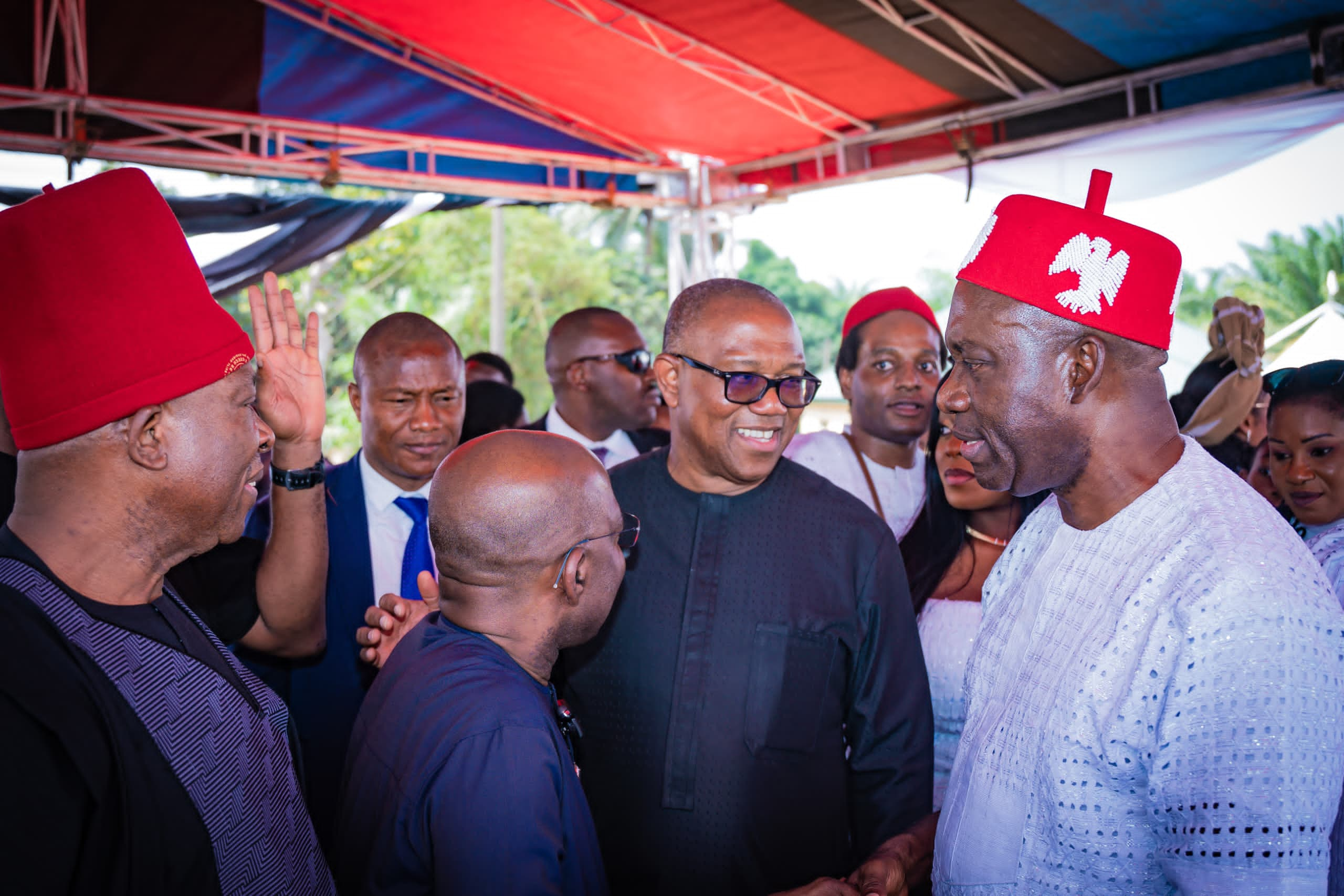 Shettima, Obi, Otti, Mba, others present as Soludo buries father