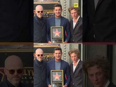 Zac Efron Accepts His Star on The Hollywood Walk of Fame #shorts