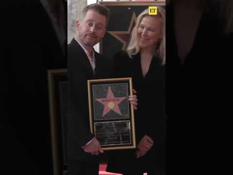 Macaulay Culkin Receives His Star on The Hollywood Walk of Fame #shorts