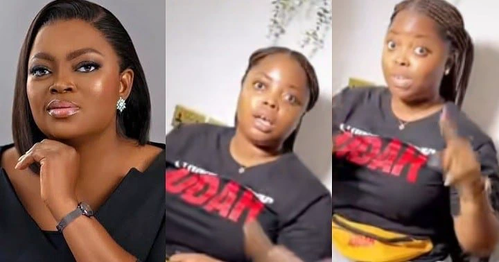 “How come you stole all these things?” – Funke Akindele confronts ‘Toyosi’ on set, she responds