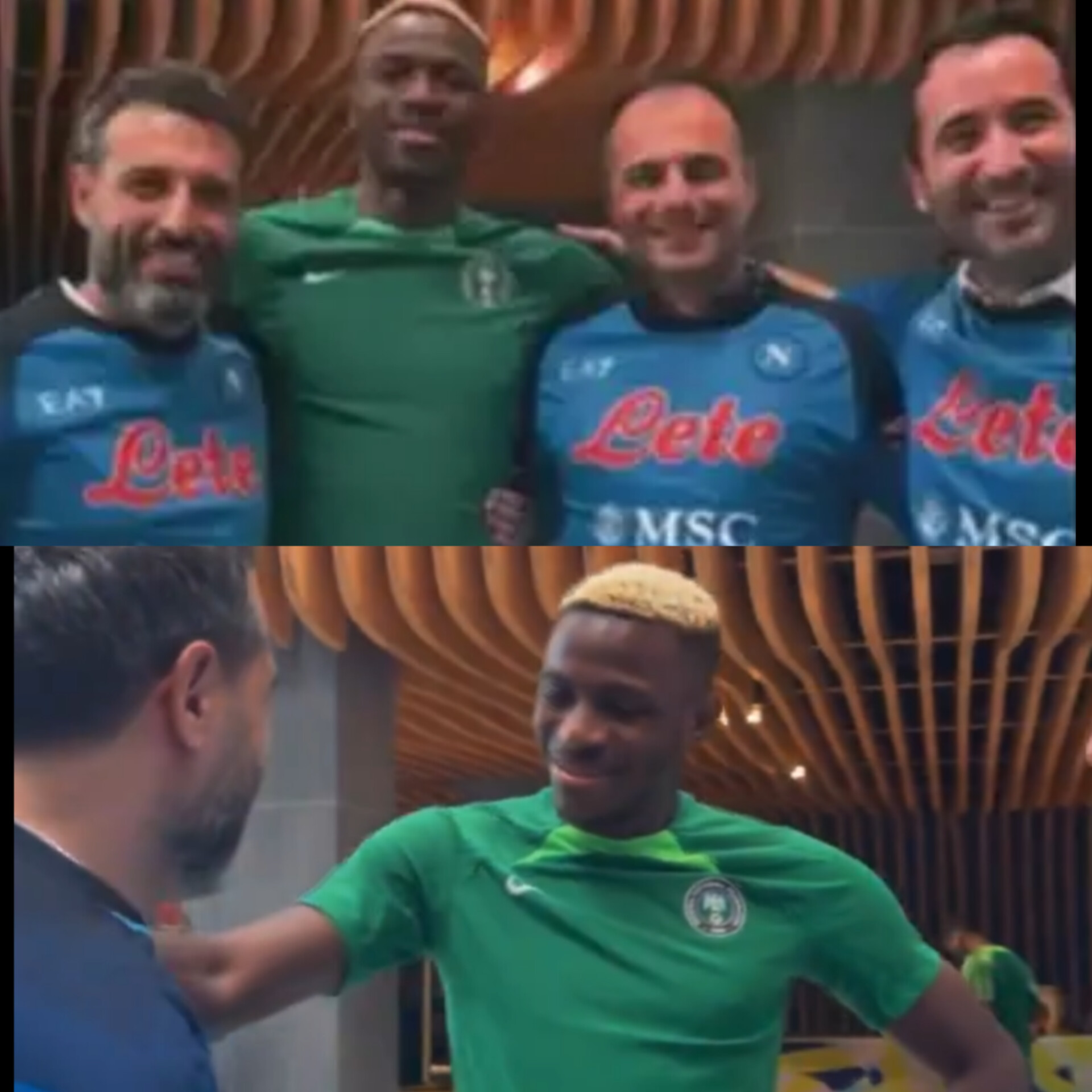 AFCON 2023: Osimhen Host Napoli Fans In Côte d’Ivoire (Video)