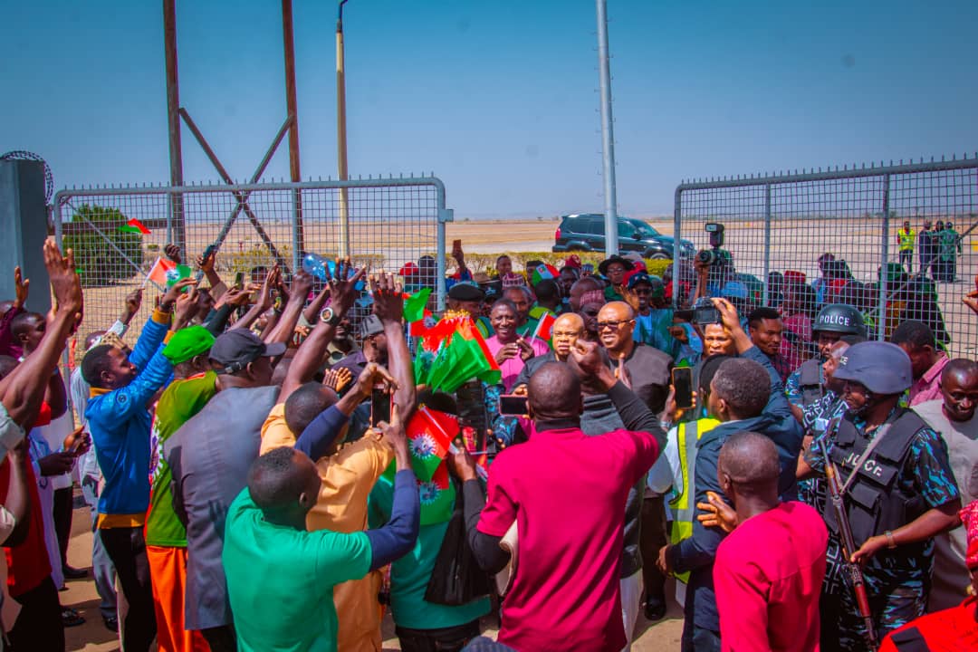 JUST IN: How Massive Crowd Received Peter Obi In Jos (PHOTOS)