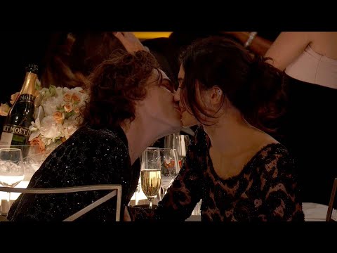 Kylie Jenner and Timothée Chalamet KISS During Golden Globes Date Night