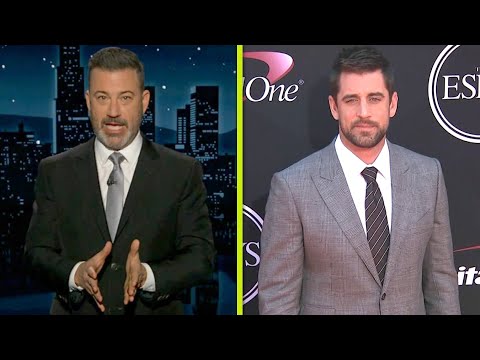 Jimmy Kimmel Blasts Aaron Rodgers in 7-Minute Monologue After Jeffrey Epstein Claims