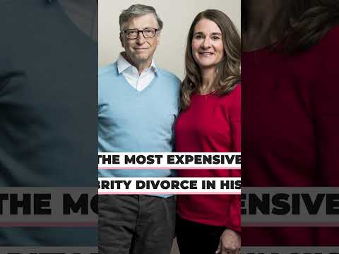 Bill And Melinda Gates’ divorce was the most expensive in celebrity history #shorts