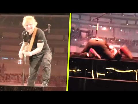 Ed Sheeran MASTERFULLY Recovers After FALLING on Stage