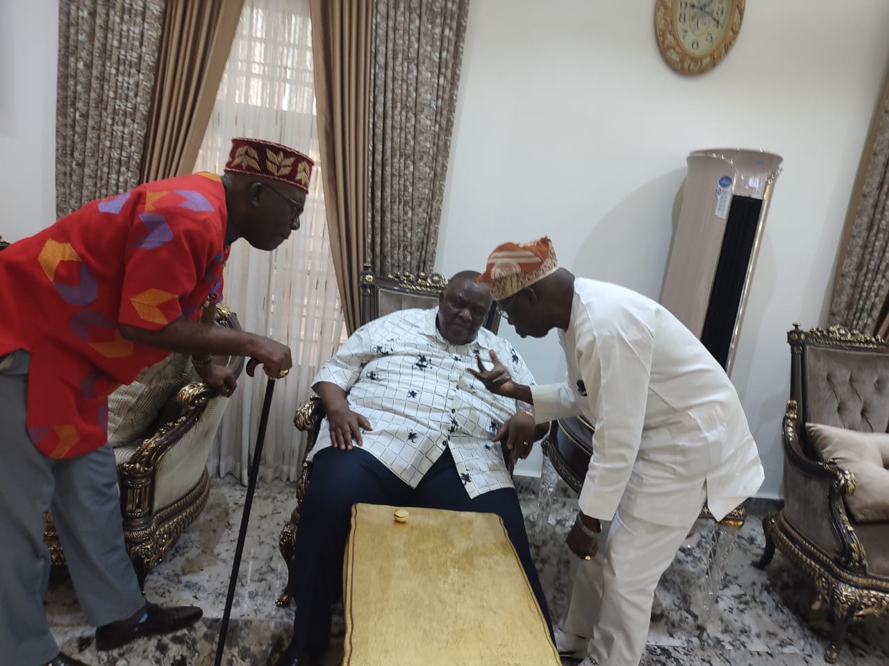 BREAKING: Obasanjo meets Ohanaeze leaders in Imo