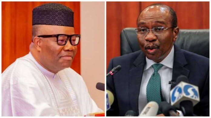 BREAKING: Emefiele Threatens Senate President, Akpabio