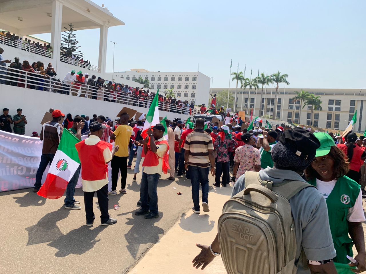 BREAKING Protesters storm NASS over high cost of living