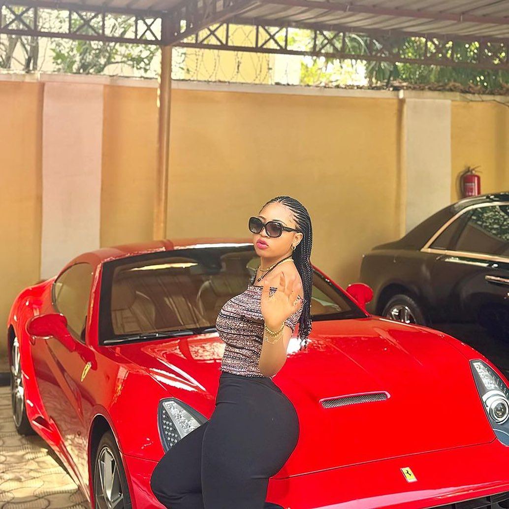 Checkout Regina Daniels Husband’s Garage