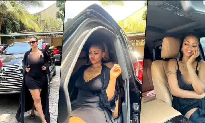 Regina Daniels receives brand new Lexus on Valentine’s Day