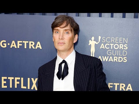 Cillian Murphy Dons Pinstripe Suit at SAG Awards