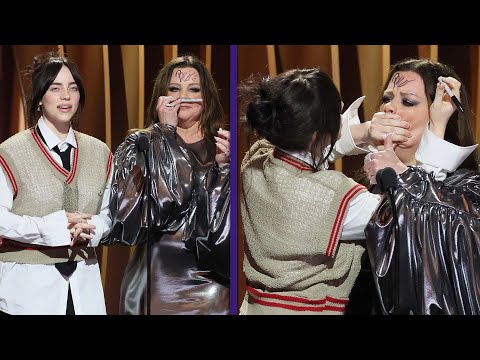 Billie Eilish Signs Melissa McCarthy’s Face Mid-SAG Awards