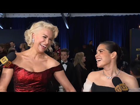 America Ferrera Says Hannah Waddingham SAVED Her From Fashion Mishap! (Exclusive)