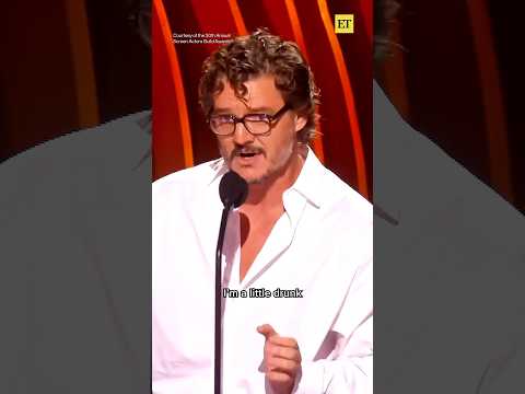 Pedro Pascal’s Unforgettable SAG Awards Acceptance Speech 😭 #shorts