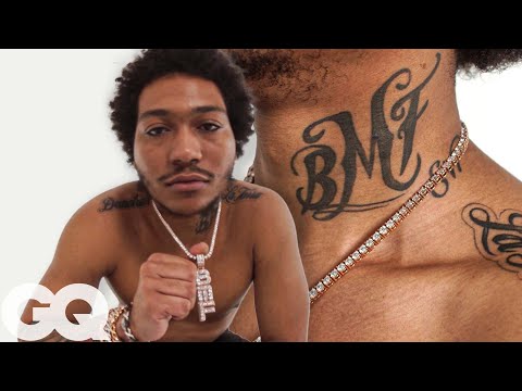 Lil Meech Shows Off His Tattoos | GQ