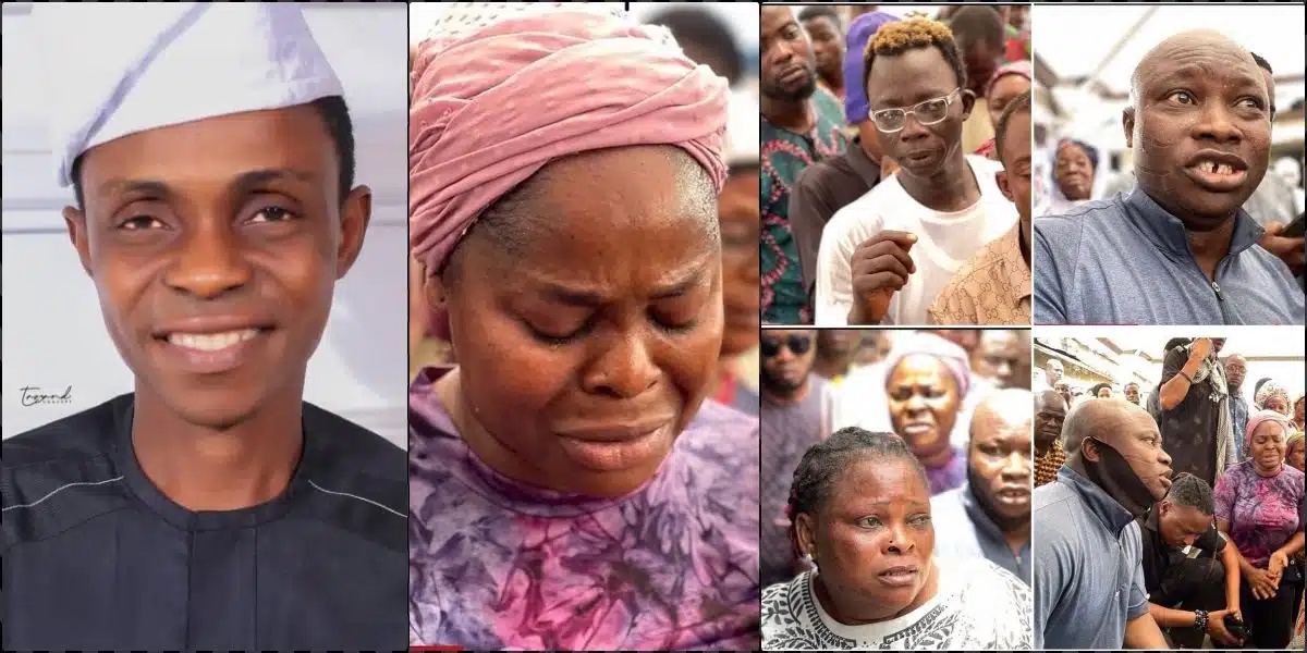 Tears flow as Nollywood actor, Sisi Quadri is buried in his hometown