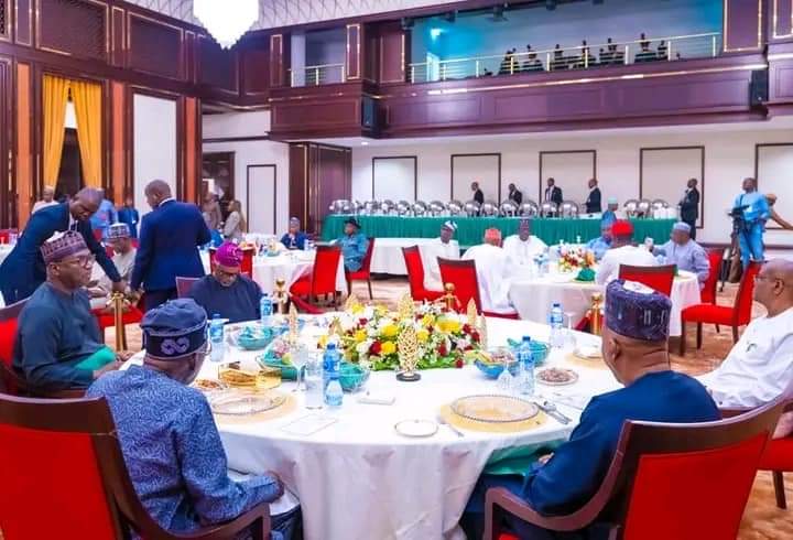 JUST IN: Tinubu breaks fast with Ministers, Service Chiefs, heads of MDAs