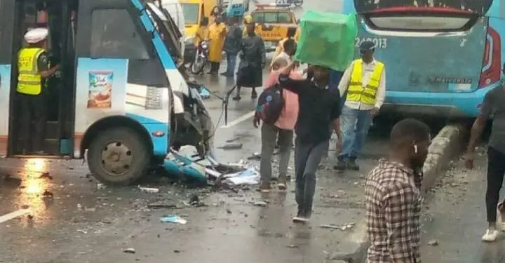 SAD END: Lagos BRT Bus Crushes 5-Year-Old To Death