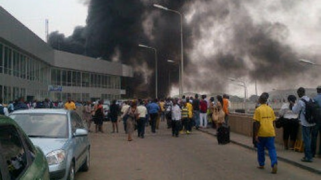 JUST IN: Confusion in MMIA over fire outbreak