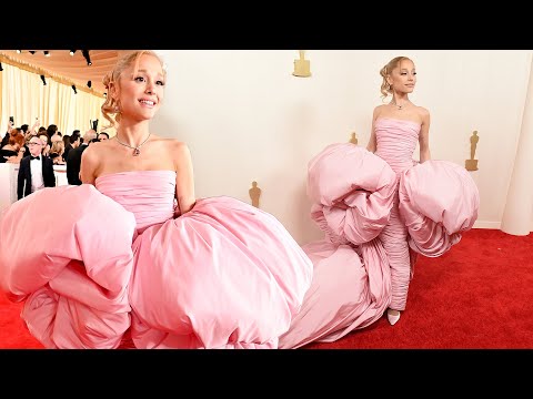 Oscars 2024: Ariana Grande Channels Glinda the Good Witch in Poofy Pink Gown