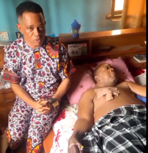 Fresh Video Emerges As Veteran Actor, Amaechi Muonagor Battles Kidney Issues