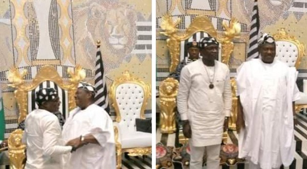 JUST IN: Powerful Monarch Reconciles Gov Alia, SGF Akume (PHOTOS)