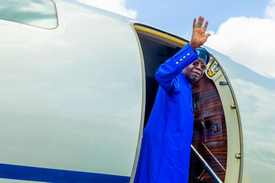 JUST IN: Tinubu jets off to Senegal for Faye’s inauguration Tuesday