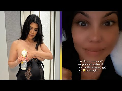 Kourtney Kardashian Reveals She Drinks Her Own Breast Milk!