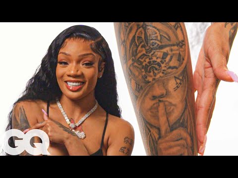 GloRilla Shows Off Her Tattoos | Tattoo Tour | GQ