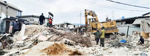 Outrage As Mosque Collapse Allegedly Caused By Lagos Govt Kills Worshippers During Prayer