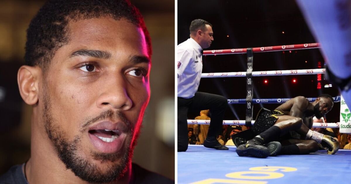 Anthony Joshua gives retirement advice to Deontay Wilder after Zhilei Zhang defeat