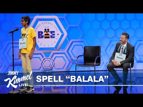 Jimmy Kimmel vs 12-Year-Old Spelling Bee Winner Bruhat Soma