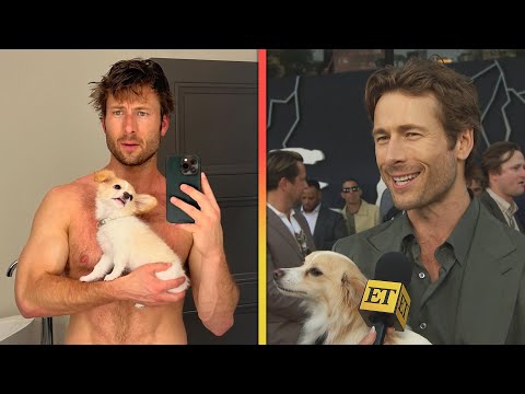 Glen Powell Jokes His Dog Helps With ‘Thirst Traps’ (Exclusive)