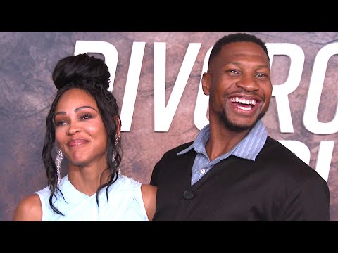 Jonathan Majors Supports Girlfriend Meagan Good at Divorce in the Black Premiere